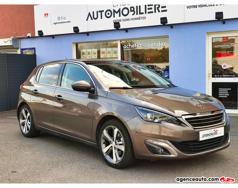 Achat voiture occasion, Auto occasion pas cher | Agence Auto Peugeot 308 1.6 e-HDI 115 Feline BVM6 Marron Année 2013 Manuelle Diesel